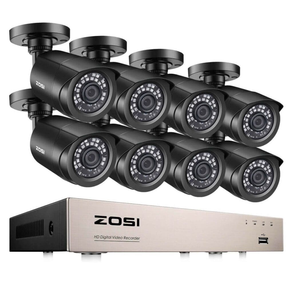 ZOSI 8CH Outdoor CCTV Security Camera System Kit Night Vision – eGuriro