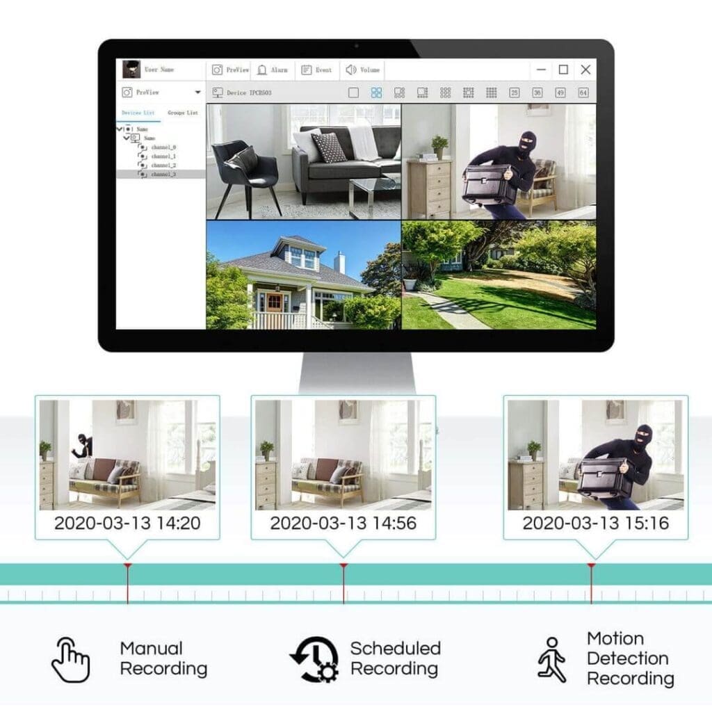 ZOSI 8CH Outdoor CCTV Security Camera System Kit Night Vision – eGuriro