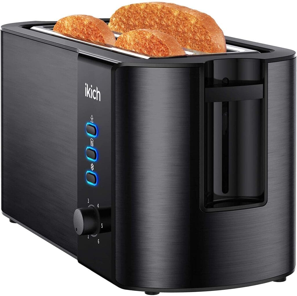 IKICH Toaster 2 Long Slot, Toaster 4 Slice Stainless Steel Shop
