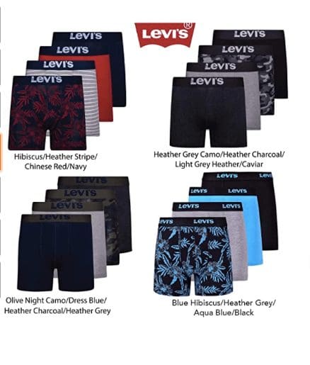  Levis Mens Underwear Microfiber Boxer Brief For Men