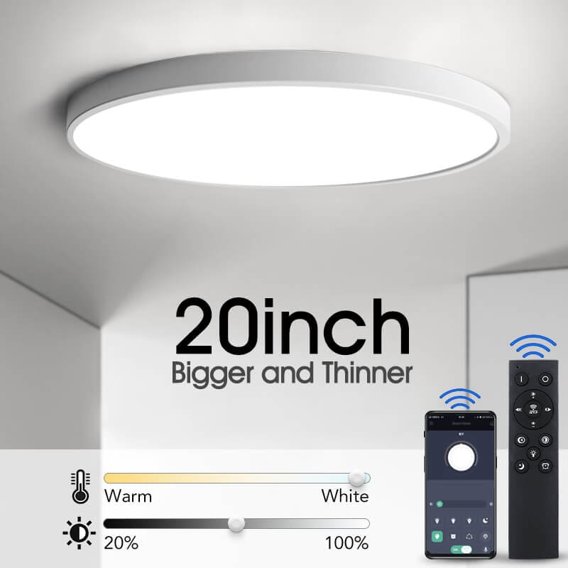 Ultra thin Led Ceiling Light Modern 20inch eGuriro the smart